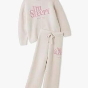 Women Cream Pajamas Set - Cozy Sleepwear